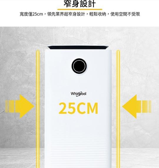 家電專家(上晟)惠而浦6L 清淨除濕機 WDEE061W另有{LG}OLED77G1PSA~全面下殺