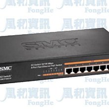 SMC SMCFS801P 10/100M 8埠 PoE 無網管桌上型網路交換器【風和網通】