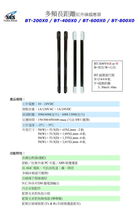 昌運監視器 SCS IR- BT80060 多頻長距離紅外線感應器