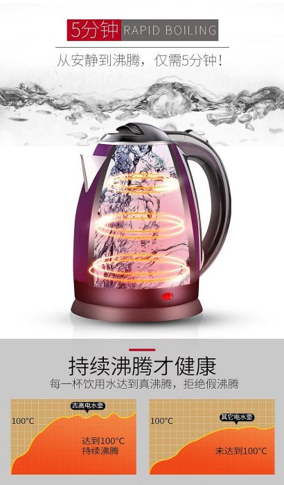 【精選好物】電熱水壺電熱水壺燒水壺家用自動斷電304不銹鋼煮水電壺 NMS 220v