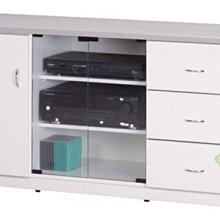 [家事達] 台灣OA-619-2 歐韻 塑鋼大理灰色電視櫃 特價