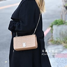 【茱麗葉精品】全新商品 BURBERRY 專櫃商品 8022600 Lola 絎縫格紋小牛皮斜背包.卡其 現貨