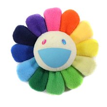 Takashi Murakami Flower double side emoji Plush keychain 8cm