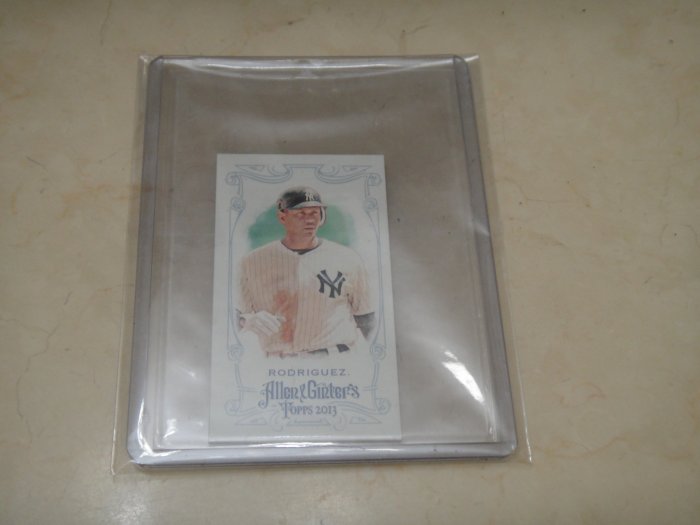 美國職棒 Yankees Alex Rodriguez  2013 Topps A & G Mini 版 球員卡