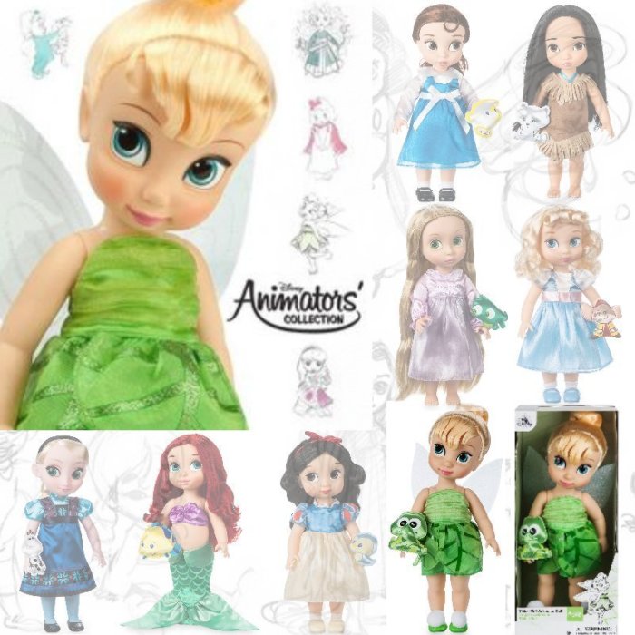 現貨【迪士尼 Disney】全新美國正品 手繪Q版娃娃 奇妙仙子 Tinker Bell【高約40公分】盒損