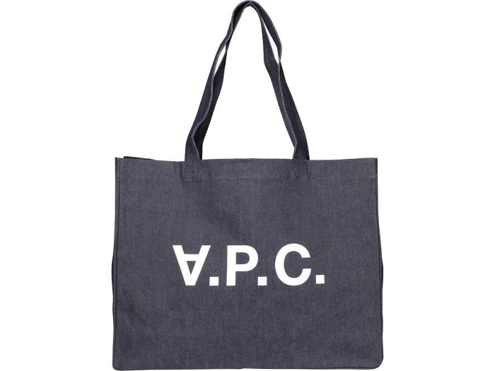 《Patty》代購 A.P.C. APC tote 購物包 托特包 可肩背 可手提 深藍色 (橫式) **特價**