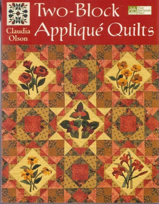 【傑美屋-縫紉之家】美國拼布書籍~Two-Block Applique Quilts 貼花拼布被子 #3071