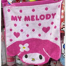 小花花日本精品♥Hello Kitty  美樂蒂 毛巾 方巾 擦手巾 造型毛巾 桃色大臉愛心34064108