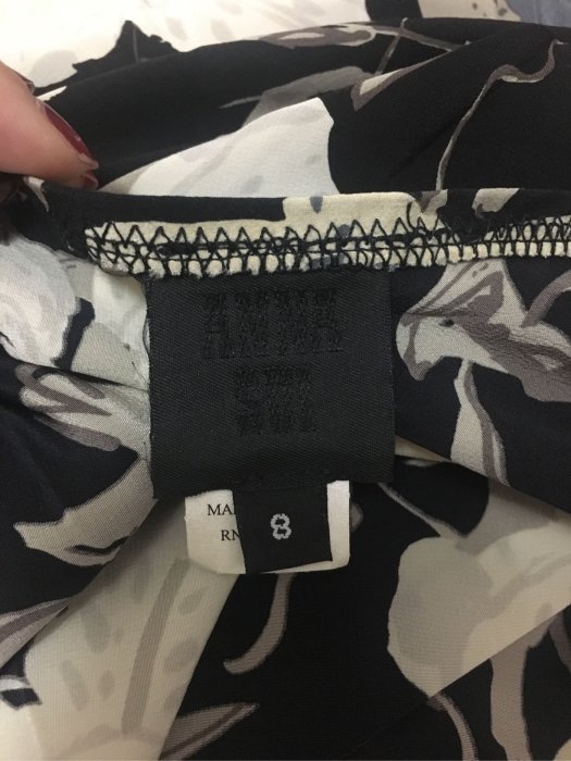 Anna sui 夏日100%silk 絲質6分裙 size:8 (made in USA)