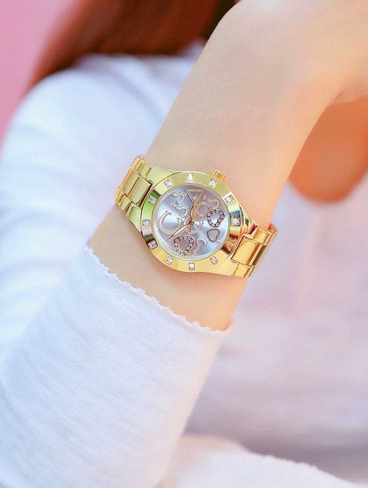 現貨手錶腕錶BS新款韓國熱銷鏈手錶廠家直銷外貿鏈錶定制滿鉆女錶FA1151