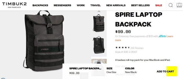 (主管託售) TIMBUK2  筆電商務城市後背包 Spire Laptop Backpack