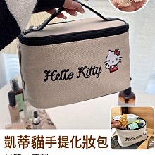 ♥小花花日本精品♥ HelloKitty 手提式化妝包 收納包 小物包 3C包 盥洗包 ~ 3