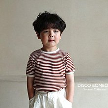 XS~XL ♥上衣(棕色) DISCO BONBON-2 24夏季 DBN240508-035『韓爸有衣正韓國童裝』~預購