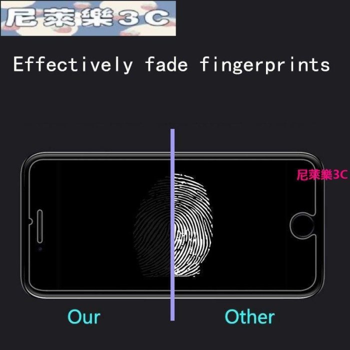 （尼萊樂3C）適用iPhone se2 9H鋼化膜 非滿版玻璃貼i11pro保護貼1413 i7蘋果8/Xs/Xr ma