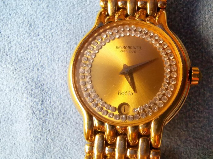 瑞士名錶 Raymond Weil 正品 蕾蒙威鍍18K金 石英女錶