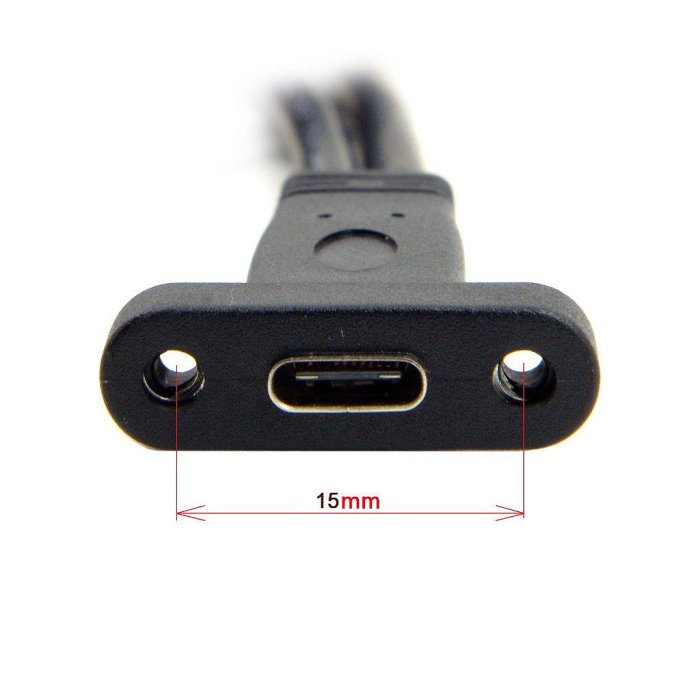 UC-085 20pin轉Type-C母線 USB3.0轉接線 機殼轉接線 主機板轉接線 USB19針轉接線 帶擋板