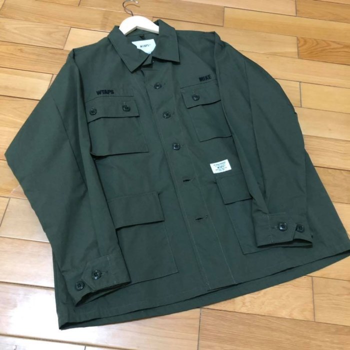 18SS Wtaps Jungle LS Shirt Copo Weather 四袋 軍襯衫 軍綠 軍裝 現貨 風衣 外套 buds