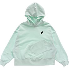 南◇2021 3月 NIKE NSW HOODIE FLC 帽T 淺綠色 小勾 方標 寬版  DC5281-394