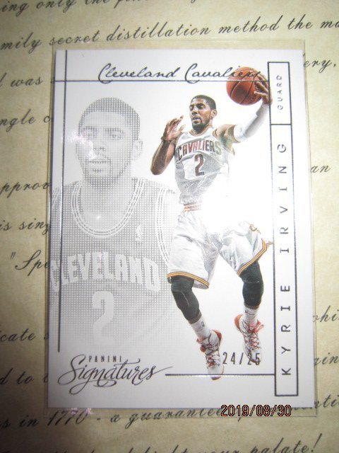 新賣家~13/14~Kyrie Irving /25~Singnatures~白金~超低限量/25~660 1元起標