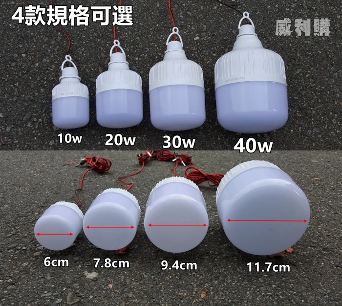 【喬尚】直流12v LED燈泡【30w】照明燈 工作燈 修車燈 夜市燈 地攤燈 露營燈 帳棚燈