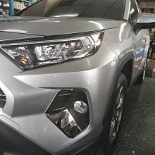 (柚子車舖) 豐田 2019 RAV4 5代 鍍鉻 前霧燈框 報價一組2入 a