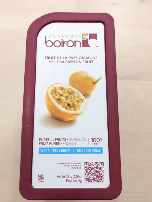 冷凍百香果果泥 保虹 BOIRON 冷凍果泥 - 1kg (需冷凍配送或店取) 穀華記食品原料