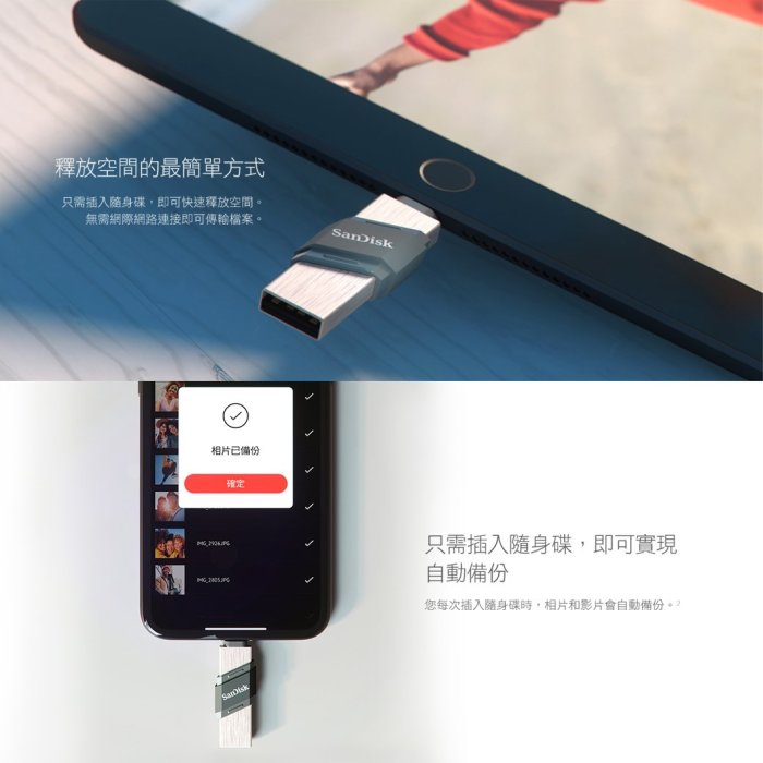 SanDisk 128G 128GB iXpand Flash Drive Flip 隨身碟 IPHONE 蘋果 MAC