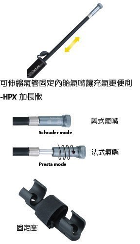 公司貨 Topeak RaceRocket HPX 加長版 公路車鋁合金打氣筒 160 psi 銀黑金3色可選