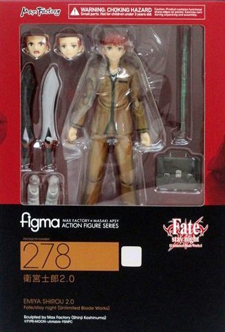 日本正版figma Fate/stay night UBW 衛宮士郎2.0 可動模型公仔日本代購 