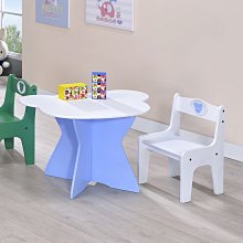 生活大發現-DIY-熊熊兒童桌+椅組.茶几桌.書桌.環保木板.環保噴漆.兒童椅