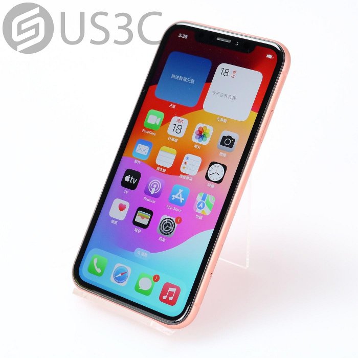 【US3C-桃園春日店】公司貨 Apple iPhone XR 64G 橘色 6.1吋 無線充電 1200萬畫素 Face ID 延長保固6個月