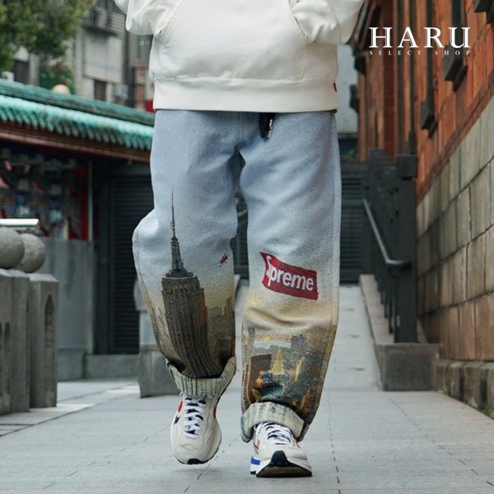 現貨☆HAru☆SUPREME 20FW AERIAL TAPESTRY REGULAR 美國大都會牛仔褲