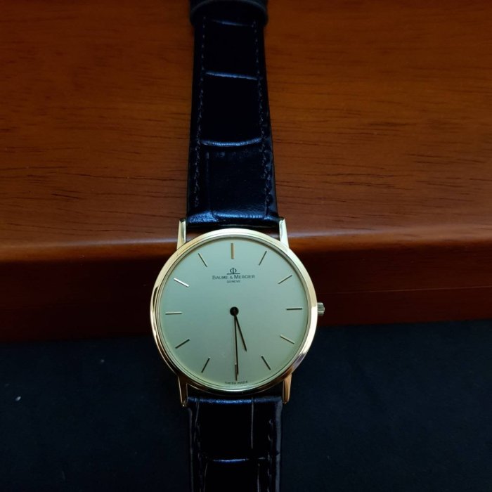 《三福堂國際珠寶名品1247》瑞士原裝 Baume & Mercier 18K 金錶