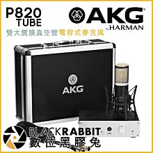 數位黑膠兔【 AKG P820 TUBE 雙大震膜 真空管 電容式 麥克風 】 收音 錄音 主唱 樂器 人聲 吉他 直播