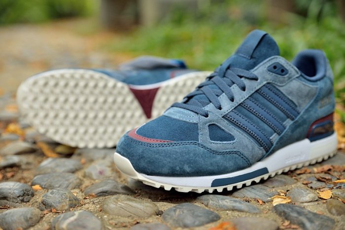 Adidas Originals ZX750 愛迪達 三葉草  藍棕色 麂皮 運動休閒慢跑鞋