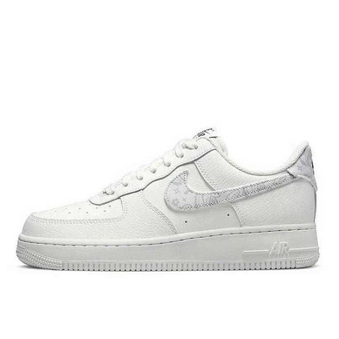 NikeAirForce1LOW女子灰白腰果花AF1空軍一號板鞋DJ9942-100