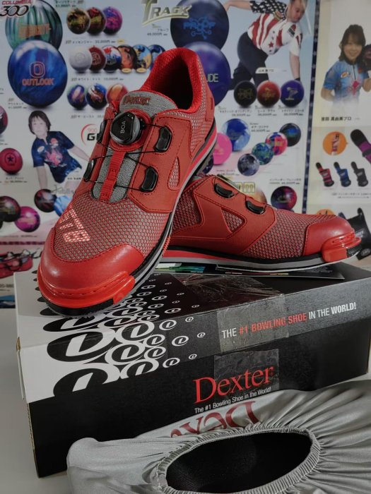 美國鞋王Dexter Mens SST 8 Power Frame BOA Red 專業保齡球鞋