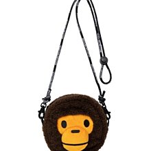 【日貨代購CITY】 BAPE APE BABY MILO FACE CROSS BAG 小包 毛茸茸 側背包 現貨