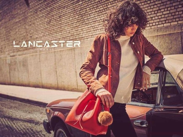❤️深藍色現貨~全新水桶包Lancaster Paris Pur Saffiano Leather Bucket Bag & Pouch~特價$6580含運