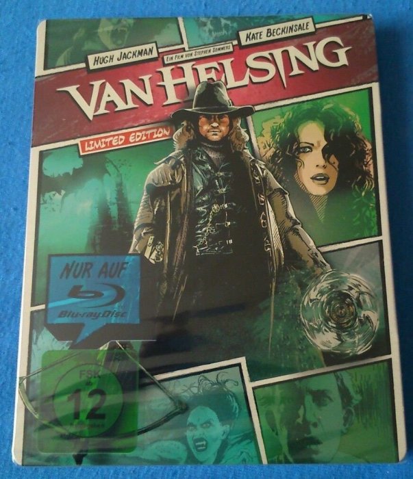 【BD藍光】凡赫辛：MM限定漫畫風格鐵盒版Van Helsing(台灣繁中字幕)X戰警 金鋼狼 大娛樂家 休傑克曼