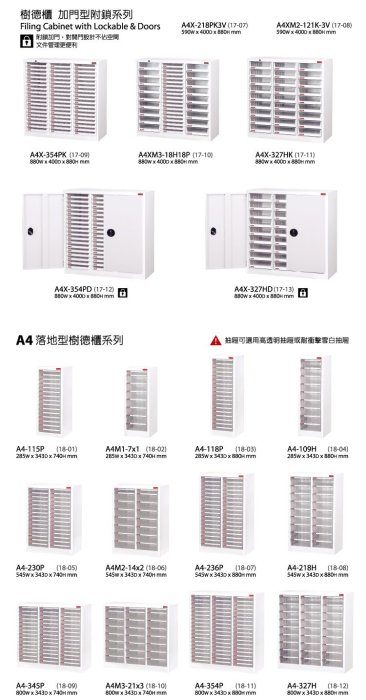 【樹德收納系列】桌上型資料櫃 A4-106P+ A4-104K + A4-105P  (檔案櫃/文件櫃/收納櫃/效率櫃)