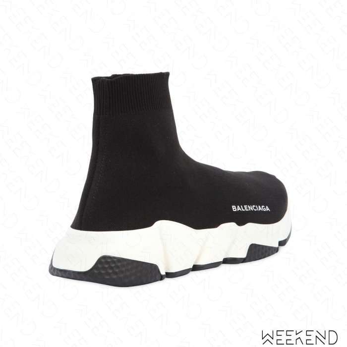 【WEEKEND】 BALENCIAGA Speed Trainer 現貨 巴黎世家 襪套鞋 女款 黑+白色