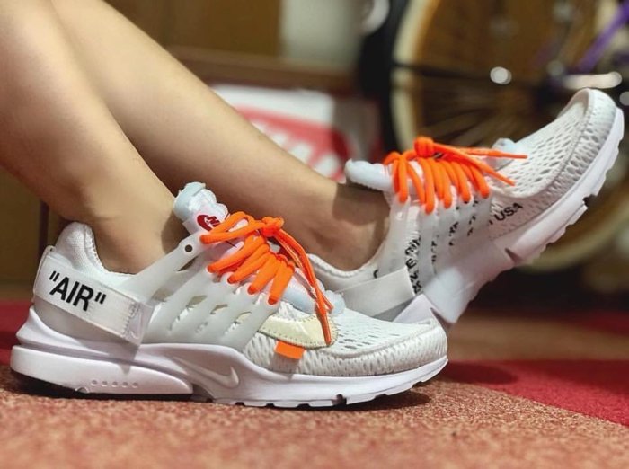 【H-Sneaker】全新 NIKE AIR PRESTO OFF WHITE 白 魚骨 女鞋 AA3830-100