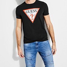 ☆【GUESS館】☆【GUESS倒三角LOGO印圖短袖T恤】☆【GS001A3】☆(M-L)