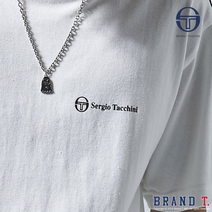 【Brand T】SERGIO TACCHINI SHOULDER LINE TEE 白色*刺繡*短T*義大利*網球