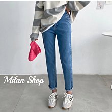 ☆Milan Shop☆網路最低價 正韓Korea獨家款 Best 超顯瘦斜口袋彈性腰微垮老爺褲S-L$980（含運)