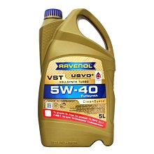 【易油網】【缺貨】RAVENOL VST 5W40 全合成機油 TURBO 柴油引擎適用 汽油車 5L