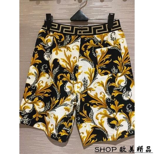 SHOP品☆ VERSACE 凡賽斯 女神頭 LOGO 巴洛克 棉褲 短褲