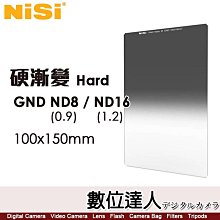 耐司 NISI 100x150mm 硬式 漸變方鏡【GND8 0.9 -3檔／GND16 1.2 -4檔】方型濾鏡 方形