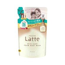 【JPGO】日本製 Kracie ma&me Latte 保濕沐浴乳 補充包 420ml~泡沫型
